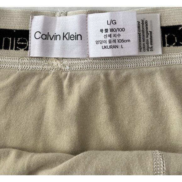 Calvin Klein Men's Sz Large Natural Color Cotton Mineral Dye Boxer Briefs - Picture 5 of 5